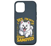 Yes, I am the crazy Samoyed Cartoon Pet Dog Breed Sammie Case for iPhone 12/12 Pro