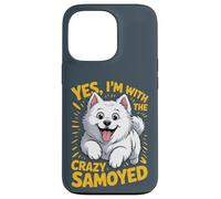 Yes, I am the crazy Samoyed Cartoon Pet Dog Breed Sammie Case for iPhone 13 Pro