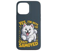 Yes, I am the crazy Samoyed Cartoon Pet Dog Breed Sammie Case for iPhone 13 Pro Max