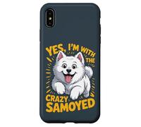 Yes, I am the crazy Samoyed Cartoon Pet Dog Breed Sammie Case for iPhone XS Max