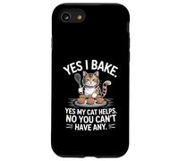 Yes I Bake My Cat Helps No Sharing Baking Baker Case for iPhone SE (2020) / 7/8