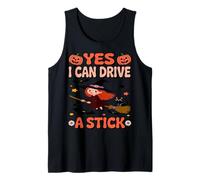 Yes I Can Drive A Stick Funny Halloween Kids Witch Apparel Tank Top