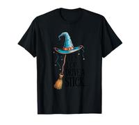 Yes I Can Drive A Stick Halloween - Funny Halloween - Witch T-Shirt