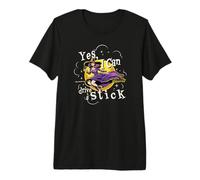 Yes, I Can Drive a Stick Witch Gothic Funny Halloween Witches Premium T-Shirt