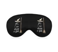 Yes I Can Drive A Stick Witch Halloween Soft Sleep Eye Mask Effective Light Blocking Blindfold Night Masks for Sleeping Travel
