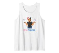 Yes I Changed Your Disappointment is Noted Trans Pride Humor Tank Top