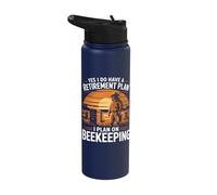 Yes I Do Have A Retirement Plan Beekeeping Stainless Steel Insulated Water Bottle