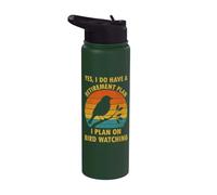 Yes I Do Have a Retirement Plan I Plan on Bird Watching Stainless Steel Insulated Water Bottle