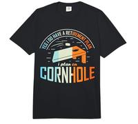 Yes I do Have a Retirement Plan I Plan on Cornhole Comfort Colors Adult Heavyweight T-Shirt