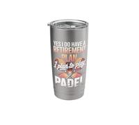 Yes I Do Have A Retirement Plan I Plan to Play Padel Stainless Steel Insulated Tumbler