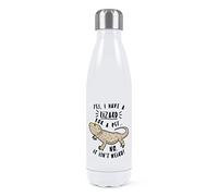Yes I Have A Lizard for A Pet Double Wall Water Bottle Insulated Stainless Steel Sports Drinks 500ml White