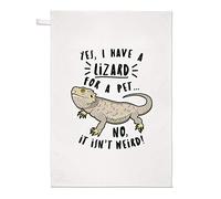 Yes I Have A Lizard for A Pet Tea Towel Dish Cloth