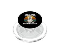 Yes I Have A Retirement Plan Walking My Maltese Dog PopSockets PopGrip for MagSafe