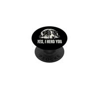 Yes I Herd You Funny Australian Shepherd Dog Pun Graphic PopSockets Adhesive PopGrip