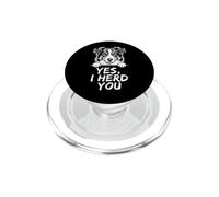 Yes I Herd You Funny Australian Shepherd Pun Design PopSockets PopGrip for MagSafe