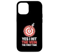 Yes I Hit The Vein The First Time Phlebotomist Venipuncture Case for iPhone 12/12 Pro