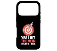 Yes I Hit The Vein The First Time Phlebotomist Venipuncture Case for iPhone 17 Pro