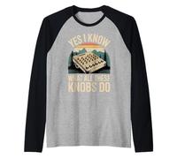 Yes I Know What All These Knobs Do Tech Audio Sound - Raglan Baseball Tee