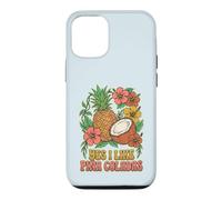 Yes I Like Pina Coladas Cute Tropical Fruit Graphic Case for iPhone 12/12 Pro
