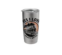 Yes I Love Heavy Metal Train Stainless Steel Insulated Tumbler