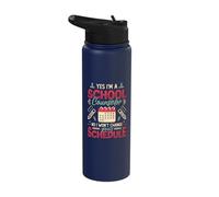 Yes I´m A School Counselor No I Won´t Change Your Schedule Stainless Steel Insulated Water Bottle