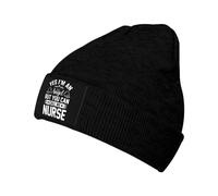 Yes I M an Angel But You Can Call Me Nurse Nurse Knit Cap Robust Beanie Caps Lightweight Hat for Sport Unisex Men