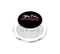 Yes I’m Different Retro Distressed Typography PopSockets PopGrip for MagSafe