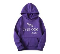 Yes I’m Still Cold Hoodie for Men Fleece Long Sleeve Funny Hoodies Kangaroo Pocket Oversized Graphic Hoodies Loose Fit Drawstring Hooded Sweatshirts Smart Casual Streetwear