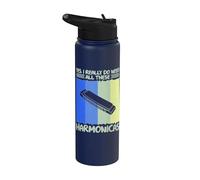 Yes i Really do Need All These Harmonicas Stainless Steel Insulated Water Bottle