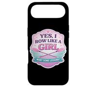 Yes I Row Like A Girl Want Some Lessons Funny Rowing Crew Case for iPhone Air