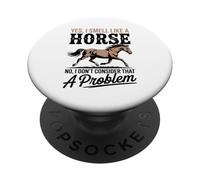Yes I Smell Like A Horse Equestrian Humor PopSockets Adhesive PopGrip