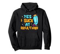 Yes I Suck At Breathing Asthma Inhaler Asthmatic Respiratory Pullover Hoodie