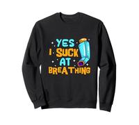 Yes I Suck At Breathing Asthma Inhaler Asthmatic Respiratory Sweatshirt