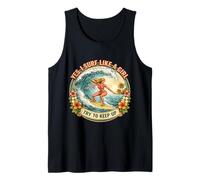 Yes I Surf Like A Girl Try to Keep Up Surfer Surfing Woman Tank Top