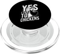 YES I TALK TO CHICKENS Funny Chicken Lover PopSockets PopGrip for MagSafe