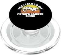 Yes I Talk To My Peter's Banded Skink - Owner PopSockets PopGrip for MagSafe