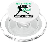 Yes, I Throw Like A Girl | Cool Pitchers Funny Softball Gift PopSockets PopGrip for MagSafe