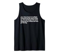Yes I’ve Seen Them Multiple Times No It’s Not Boring Tank Top