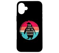 Yes i would like to science please, Funny Penguin Women Men Case for iPhone 16 Plus