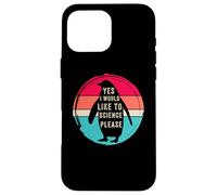 Yes i would like to science please, Funny Penguin Women Men Case for iPhone 16 Pro Max