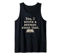 Yes I Wrote A Sermon About that Funny Pastor Tank Top