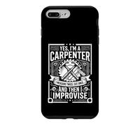 Yes, I'm a Carpenter Measure Twice Cut Once Improvise Design Case for iPhone 7 Plus/8 Plus