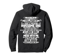 Yes Im a Lucky Daughter I Have A Freaking Awesome Father Dad Pullover Hoodie