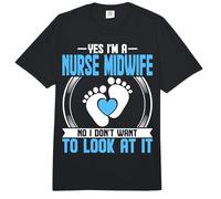 Yes I'm a Nurse Midwife L&D Nurse Baby Catcher Nurse Week Comfort Colors Adult Heavyweight T-Shirt