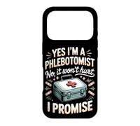 Yes I'm a Phlebotomist No It Won't Hurt I Promise Case for iPhone 17 Pro