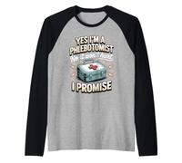 Yes I'm a Phlebotomist No It Won't Hurt I Promise Raglan Baseball Tee