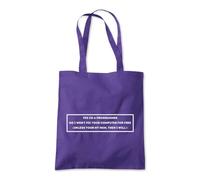 Yes I'm a Programmer Tech IT Tote Shopping Bag 10 Litres Capacity 42 x 38cm