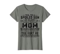 Yes I'm A Spoiled Son But Not Yours Freaking Awesome T-Shirt, Women, Olive Heather, Medium