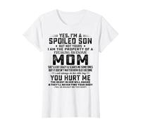Yes I'm A Spoiled Son But Not Yours Freaking Awesome T-Shirt, Women, White, X-Small