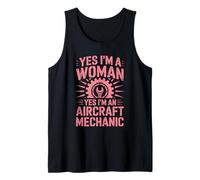 Yes I'm an Aircraft Mechanic, Airplane Aviation Maintenance Tank Top